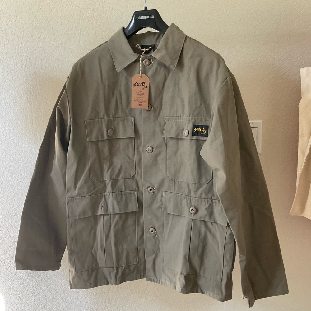 Stan Ray 4 Pocket Jacket in Khaki Ripstop